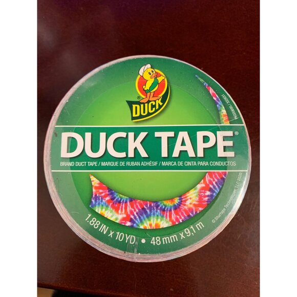 NEW Duck Tape Duct Tape Rainbow Tie Dye Colorful 10 Yards AD2 - Picture 1 of 3